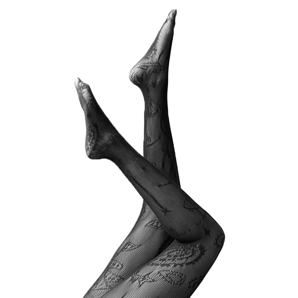 Paisley Fishnet Tights – E Pluribus Unum - Main Image